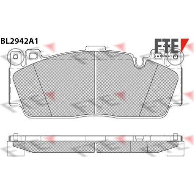 FTE | Bremsbelagsatz, Scheibenbremse | 9011186