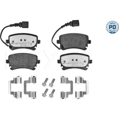 Meyle | Bremsbelagsatz, Scheibenbremse | 025 233 2617-1/PD