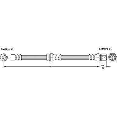 Metzger | Bremsschlauch | 4110190