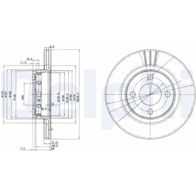 Delphi | Bremsscheibe | BG2784