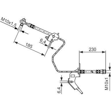 BOSCH | Bremsschlauch | 1 987 476 200