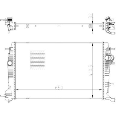 NRF | Kühler, Motorkühlung | 59354