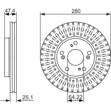 BOSCH | Bremsscheibe | 0 986 479 625