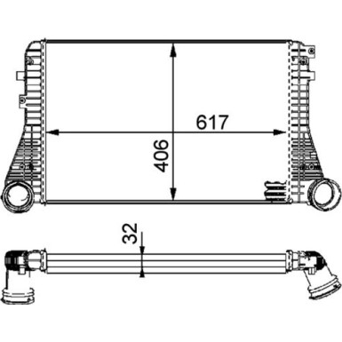 Mahle | Ladeluftkühler | CI 83 000P