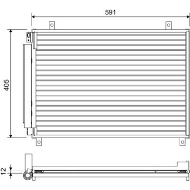 Valeo | Kondensator, Klimaanlage | 822656