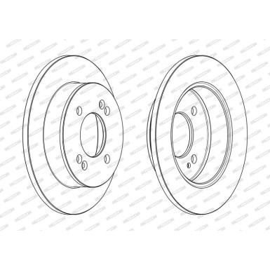 Ferodo | Bremsscheibe | DDF2655C Ferodo | Bremsscheibe | DDF2655C