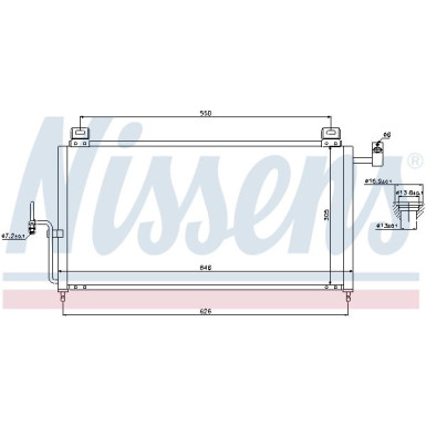 Nissens | Kondensator, Klimaanlage | 94720