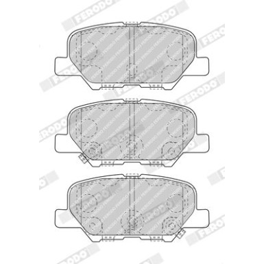 Ferodo | Bremsbelagsatz, Scheibenbremse | FDB4739
