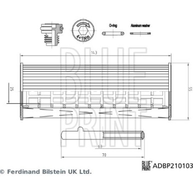 Blue Print | Ölfilter | ADBP210103