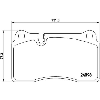 Brembo | Bremsbelagsatz, Scheibenbremse | P 85 110