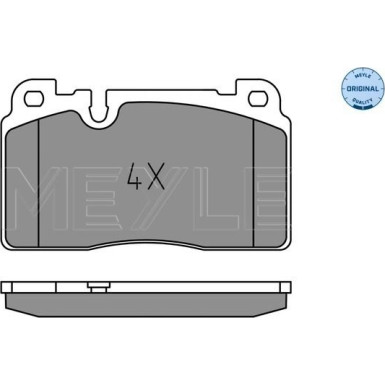 Meyle | Bremsbelagsatz, Scheibenbremse | 025 256 4317