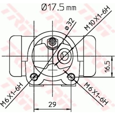 TRW | Radbremszylinder | BWC248