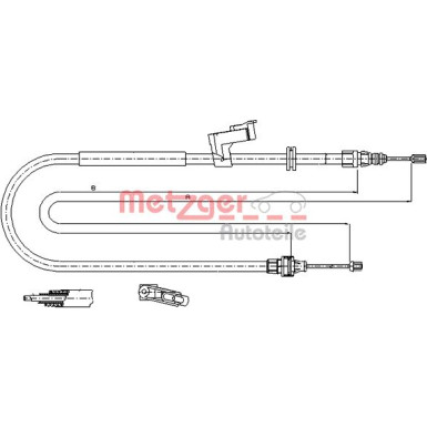 Metzger | Seilzug, Feststellbremse | 11.5494