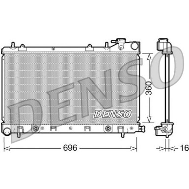 Denso | Kühler, Motorkühlung | DRM36002