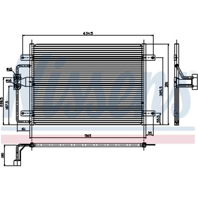 Nissens | Kondensator, Klimaanlage | 94323