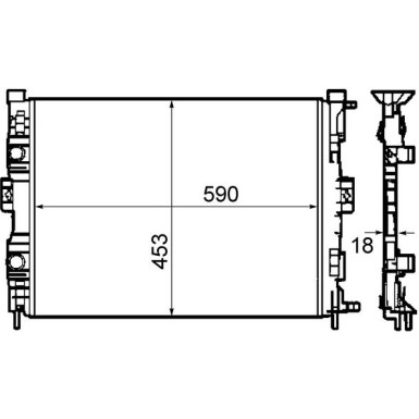 Mahle | Kühler, Motorkühlung | CR 1690 000S