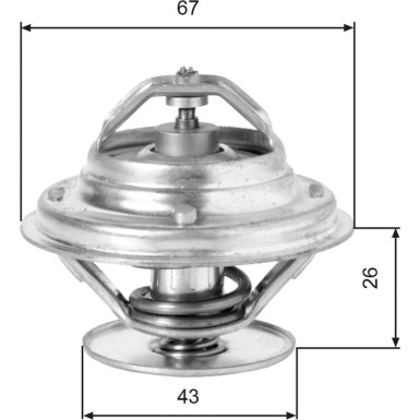 Gates | Thermostat, Kühlmittel | TH05586G1