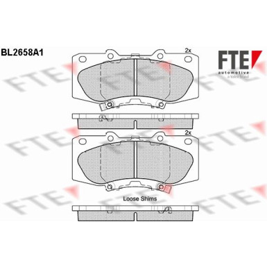FTE | Bremsbelagsatz, Scheibenbremse | 9010897