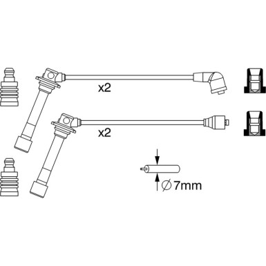 BOSCH | Zündleitungssatz | 0 986 357 241