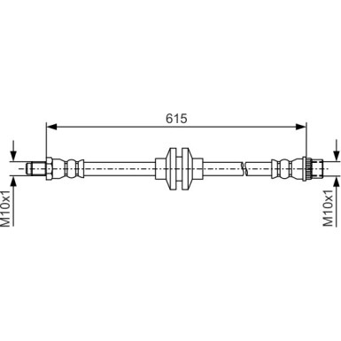 BOSCH | Bremsschlauch | 1 987 481 982