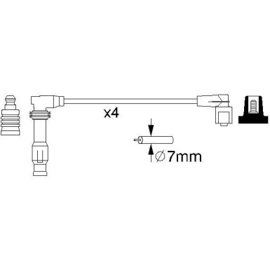 BOSCH | Zündleitungssatz | 0 986 356 986