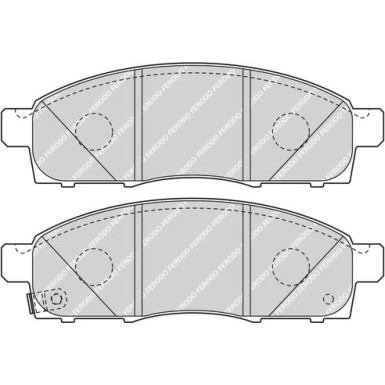 Ferodo | Bremsbelagsatz, Scheibenbremse | FVR4415