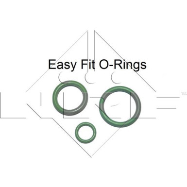 NRF EASY FIT 32064 Klimakompressor SD7V16 WITH ADAPTER, 12V, PAG 46, mit PAG-Kompressoröl, mit Dichtring