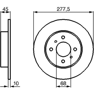 BOSCH | Bremsscheibe | 0 986 479 105