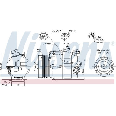 Nissens | Kompressor, Klimaanlage | 89200