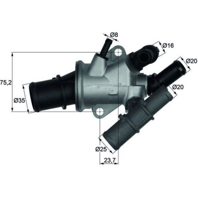 Mahle | Thermostat, Kühlmittel | TI 165 88