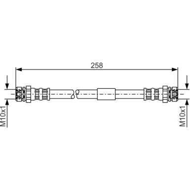 BOSCH | Bremsschlauch | 1 987 481 369