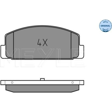 Meyle | Bremsbelagsatz, Scheibenbremse | 025 240 4514