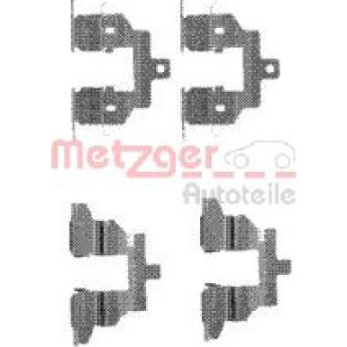 Metzger | Zubehörsatz, Scheibenbremsbelag | 109-1737