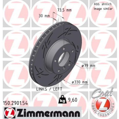 Zimmermann | Bremsscheibe | 150.2901.54