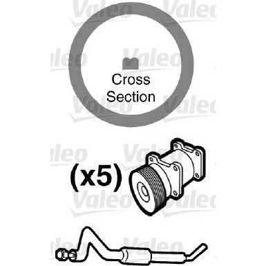 Valeo | Dichtung, Kühlmittelrohrleitung | 509556 Valeo | Dichtung, Kühlmittelrohrleitung | 509556