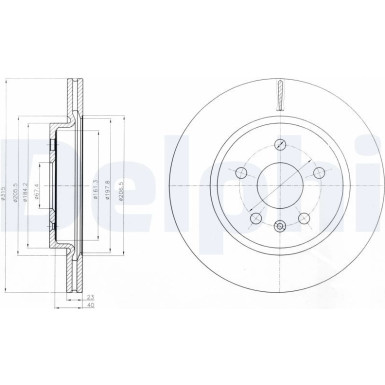 Delphi | Bremsscheibe | BG4190