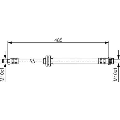 BOSCH | Bremsschlauch | 1 987 476 827