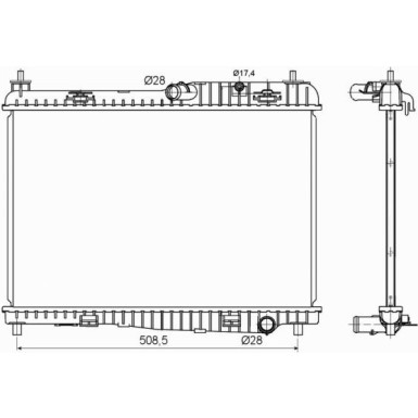 NRF | Kühler, Motorkühlung | 53152