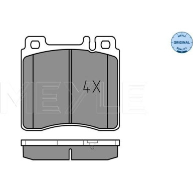 Meyle | Bremsbelagsatz, Scheibenbremse | 025 213 0318