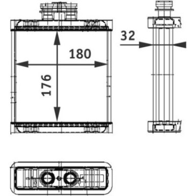 Mahle | Wärmetauscher, Innenraumheizung | AH 75 000P