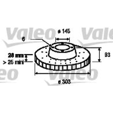 Valeo | Bremsscheibe | 187146