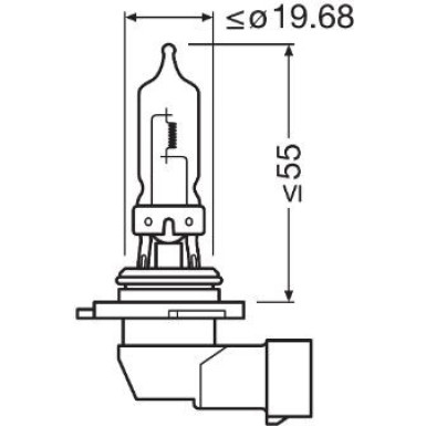 Osram | Glühlampe, Fernscheinwerfer | Original HB3 12V Einzelblister | 9005-01B