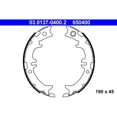 ATE | Bremsbackensatz, Feststellbremse | 03.0137-0400.2