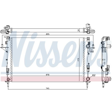 Nissens | Kühler, Motorkühlung | 63816