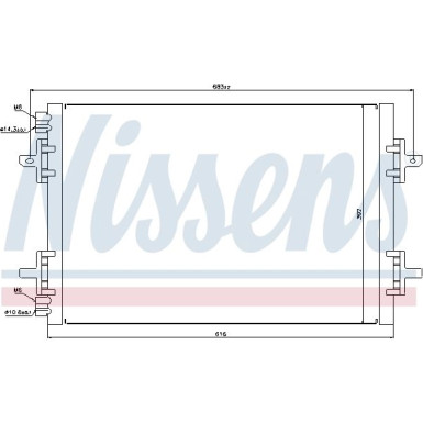 Nissens | Kondensator, Klimaanlage | 94750