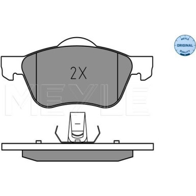 Meyle | Bremsbelagsatz, Scheibenbremse | 025 231 6017