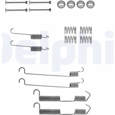 Delphi | Zubehörsatz, Bremsbacken | LY1054