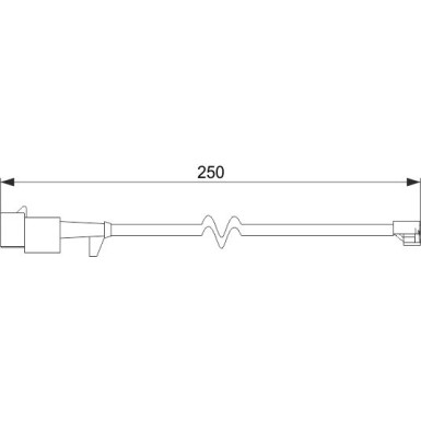 BOSCH | Warnkontakt, Bremsbelagverschleiß | 1 987 474 574