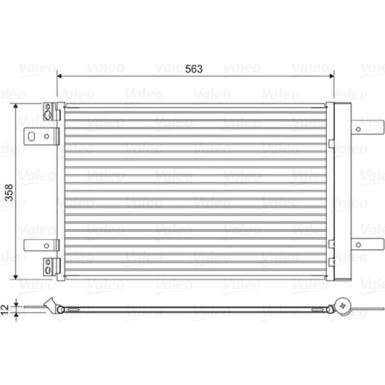 Valeo | Kondensator, Klimaanlage | 822550