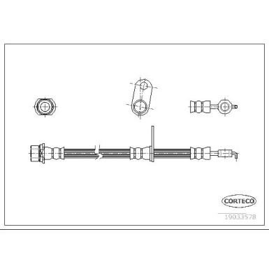 Corteco | Bremsschlauch | 19033578